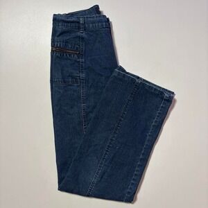 Navy Rio Sud Denim High Rise Wide Leg Jeans - 29